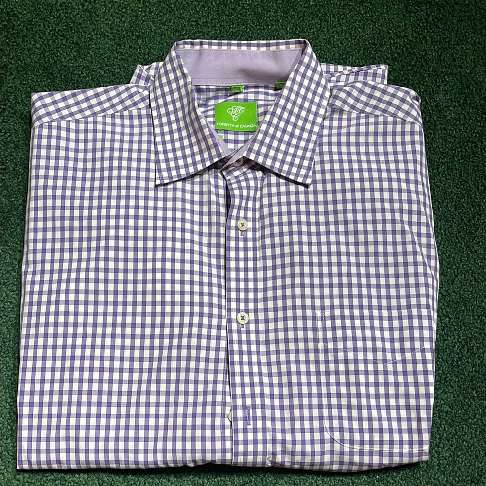 Men's Purple Checkered Shirt